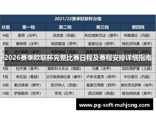 2026赛季欧联杯完整比赛日程及赛程安排详细指南 2026赛季欧联杯完整比赛日程及赛程安排详细指南