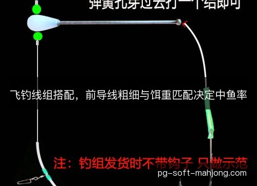 飞钓线组搭配，前导线粗细与饵重匹配决定中鱼率